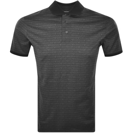Emporio Armani Short Sleeved Polo T Shirt Black | Mainline Menswear United  States